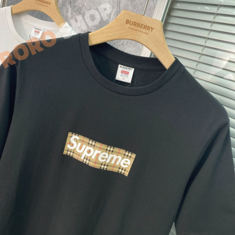 【Supreme x Burberry】 22SS 슈프림 x 버버리 박스 로고 반팔